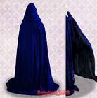 Blue Velvet Cloak with Hood Wedding Shawl Sca AU# 002