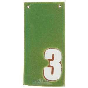   flats house numbers   #3 in avocado & marshmallow: Home Improvement