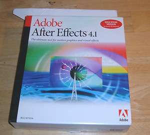 Adobe After Effects 4.1 Education Version for MAC OS 8.1  