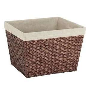  Linen Lined Storage Basket: Home & Kitchen