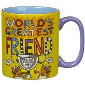    Worlds Greatest Friend Novelty Coffee/tea Mug: Kitchen & Dining
