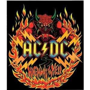  AC/DC Highway to Hell Micro Raschel Fleece Blanket Toys 