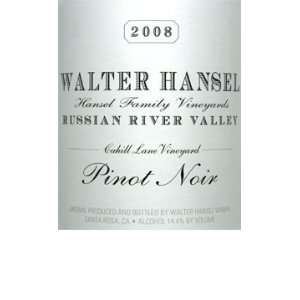  2008 Walter Hansel Pinot Noir Russian River Valley Cahill 