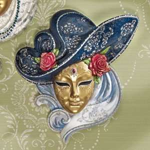   Italian Venetian Carnival Ladies Sculptural Wall Mask