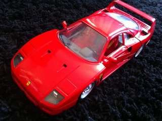 1987 FERRARI F40   118 DIECAST BY BBURAGO   MADE IN ITALY  