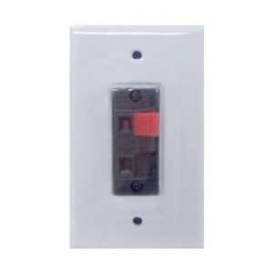  GE Audio Speaker Wire Wall Plate, White: Electronics