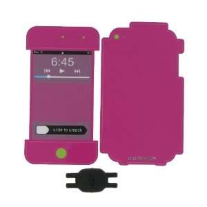 Magenta Smart Touch Shield Decal Sticker and Wallpaper for Apple iPod 