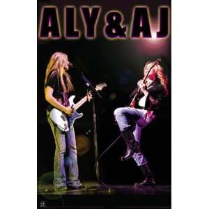  ALY AND AJ NEW LIVE POSTER INTO THE RUSH