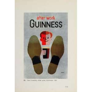   Beer Ad Shoes Tom Eckersley   1969 Color Print