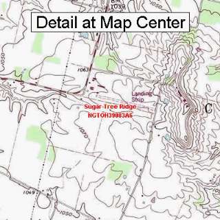  USGS Topographic Quadrangle Map   Sugar Tree Ridge, Ohio 
