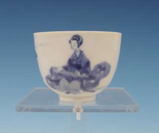 Perfect Rare Chinese Porcelain Cup 18th C. Kangxi Lady  
