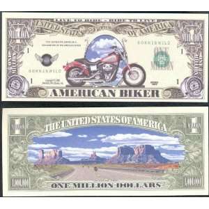  American Biker Harley Davidson MILLION DOLLAR Novelty Bill 