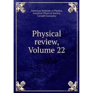   Society, Cornell University American Institute of Physics: Books