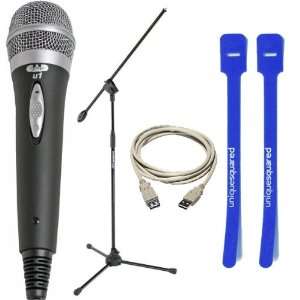 CAD Audio U1 USB Mic w/ Mic Boom Stand, USB Extension Cable, & Cable 