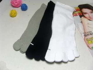 Pairs of Toe Socks five fingers¹ Cotton Three Colors (Black/White 