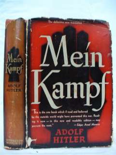 1943. MEIN KAMPF by ADOLF HITLER. GERMANY. ORIGINAL DJ. WWII World War 