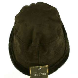 Winter Ladies Faux Fur Suede Crusher Crushable Foldable Bucket Hat Cap 