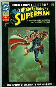 Adventures of Superman #500 back from the dead 1993  