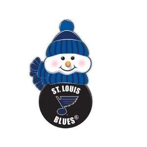 BSS   St. Louis Blues NHL All Star Light Up Acrylic Snowman Ornament 