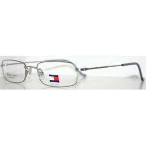  TOMMY HILFIGER MENS FLEXIBLE Eyeglass Frame Silver & Blue 