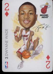 DWYANE WADE   Miami Heat   NBA Playing Card   2004 BIG HEAD Caricature 