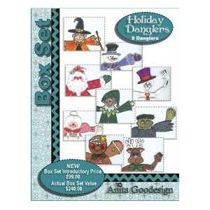  Anita Goodesign Embroidery BOX SET Holiday Danglers Arts 