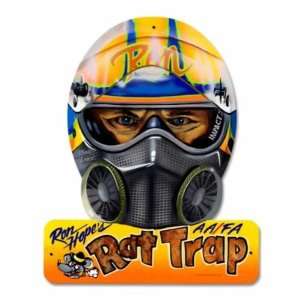  Rat Trap Helmet Ron Nascar Drag Racing Metal Sign