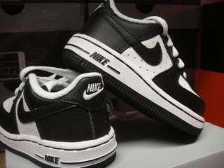 Nike Air Force 1 Black White Shoes Infant Toddler 2  