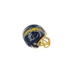  Dan Fouts Signed Chargers Throwback Riddell Mini Helmet 