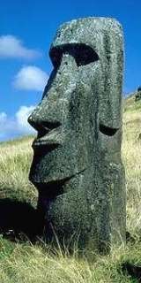 MOAI MIKE ~ EASTER ISLAND Garden Moai Statue ~ Very Heavy Tiki  