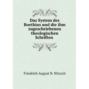   theologischen Schriften . Friedrich August B. Nitzsch Books