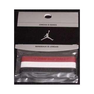  Michael Jordan Jumpman Baller ID Bands Red / White / Black