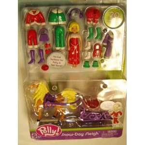  Polly Pocket Snow Day Sleigh: Toys & Games