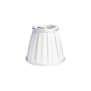   Bon Aire Round White Pleated Shade   S120/S120