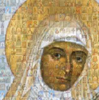 St.Rose of Lima Mosaic of Jesus & Virgin Mary Photos  