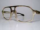 NOS Vintage Sun/ Eyeglasses Frame Pathway Pathfinder Gold Aluminum 