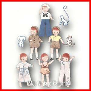 Vintage Patsy Doll Clothes Pattern ~ Patsyette 9  