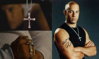 FAST and FURIOUS Vin Diesel Dominic Torettos Cross Pendant Necklace 