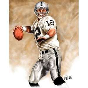 Large Rich Gannon Oakland Raiders Giclee  Sports 