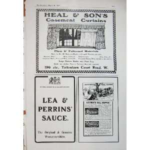  1906 Heal Curtains Lea Perrins Sauce Radiol Raydum
