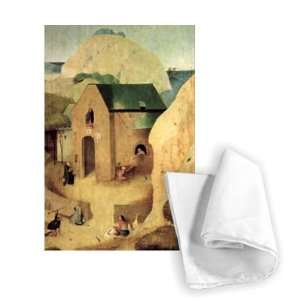  An Antonian Priory (oil on panel) (reverse   Tea Towel 
