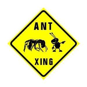    ANT CROSSING insect joke bug NEW street sign