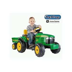    Peg Perego John Deere Turf Tractor With Trailer: Toys & Games
