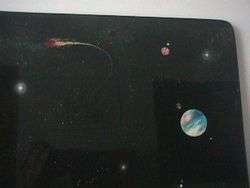 Our Solar System Resin on Fiberglass Painting  
