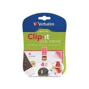  Verbatim Clip it 97549 4 GB USB 2.0 Flash Drive   Pink 