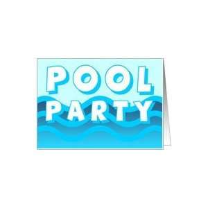 pool party waves Card