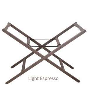  Folding Moses Basket Stand   Light Espresso: Everything 