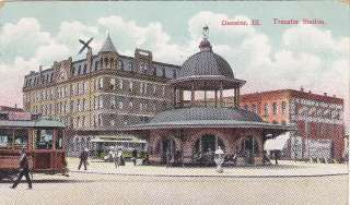 Decatur IL Illinois Transfer Station vintage Postcard  