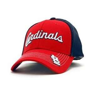  St. Louis Cardinals Grandstand Stretch Fit Cap   Red/Navy 