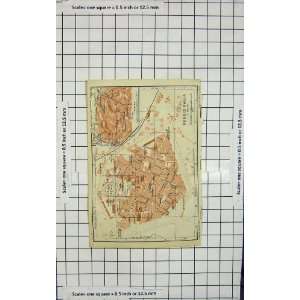  Antique Map Italy Street Plan Reggio Emilia Canossa